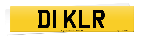 Registration number D1 KLR